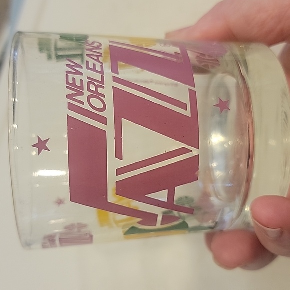 Vintage NBA New Orleans Jazz Basketball Highball Glass - Picture 1 of 3